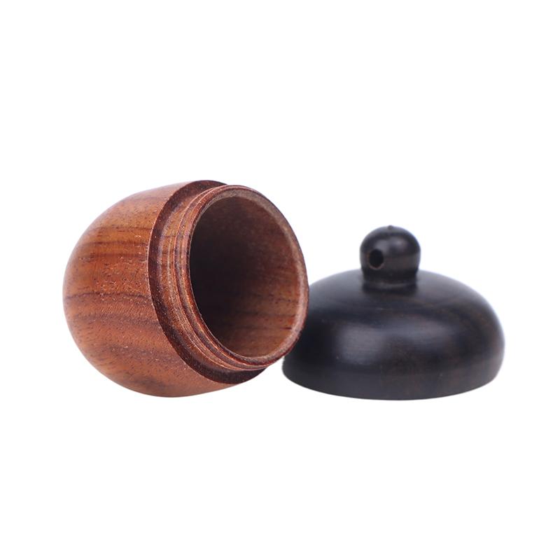 Мини-футляр для таблеток, держатель для бутылок из цельного дерева, спасательный контейнер из сандалового дерева, коробка для хранения, контейнер для таблеток, брелок для ключей