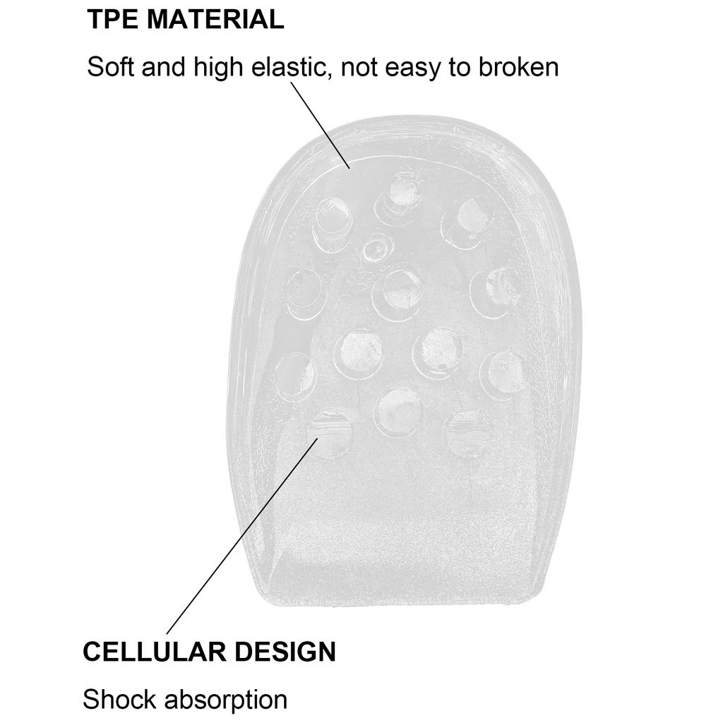 Heel Cups Height Increase Heal Dry Cracked Heels Pain Relief Cellular Cushioning Insoles