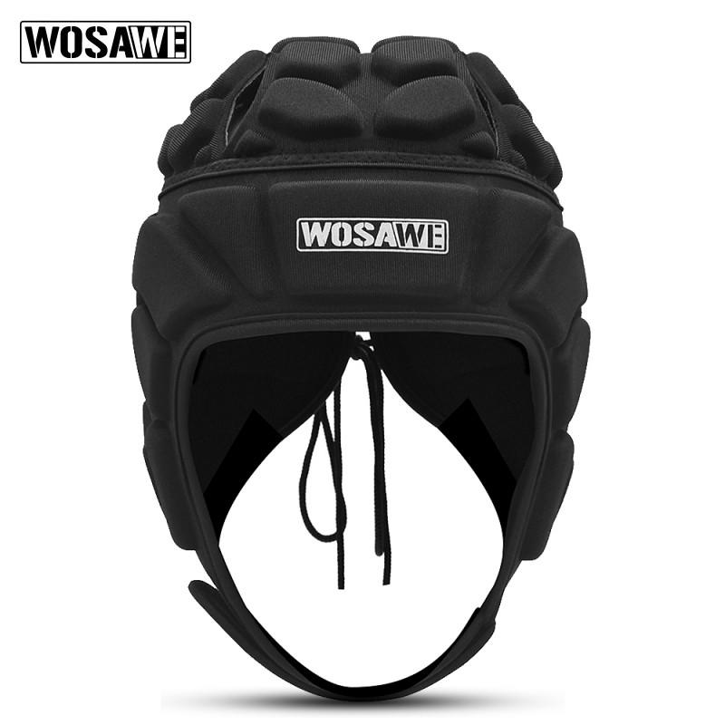 Регулируемый шлем вратаря WOSAWE с пенопластовой подкладкой для защиты головы в спорте