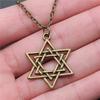 Талисман Амулет Звезда Давида Ожерелье На Шею 43 см Цепь Женские Украшения День Святого Валентина Богемные Принадлежности