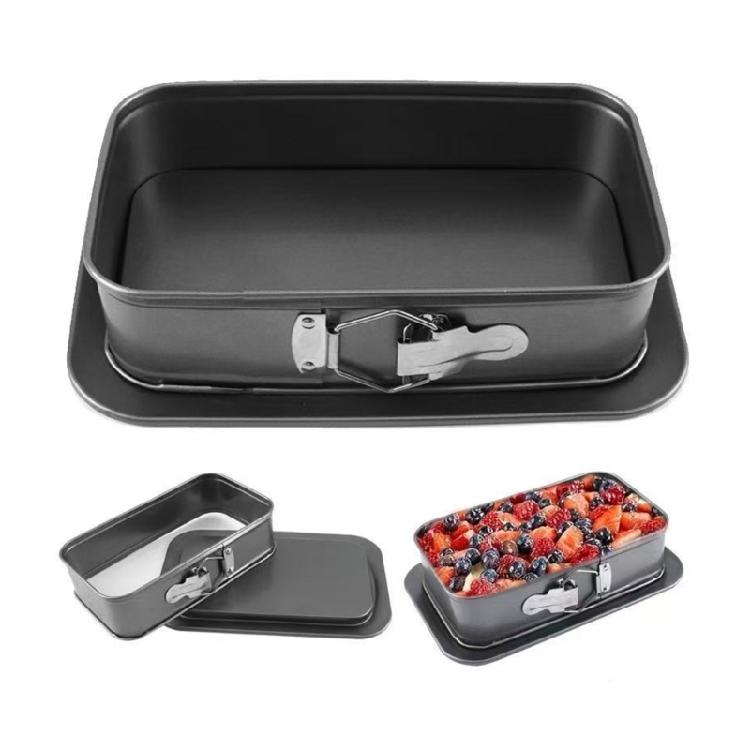 Прямоугольная форма для торта с легким извлечением, съемное дно, можно мыть в посудомоечной машине, для любителей выпечки и домашних кулинаров