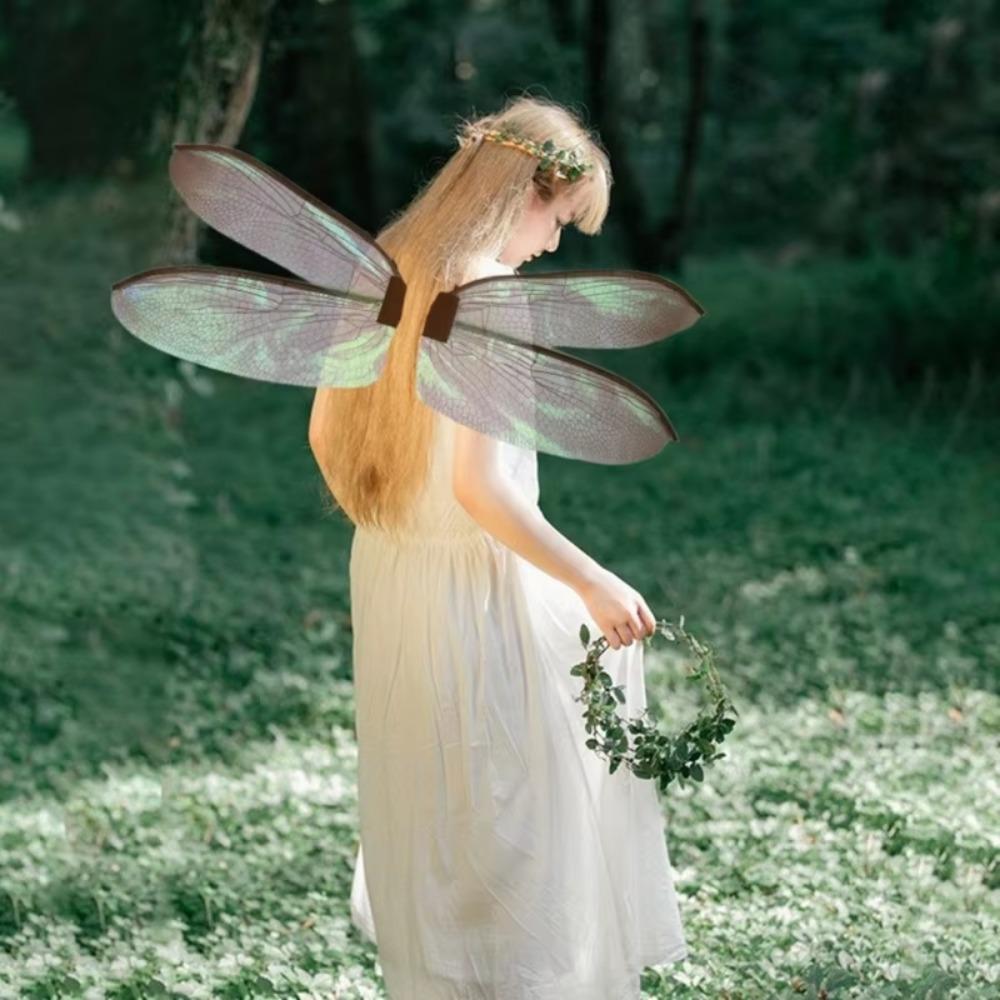 Красочные крылья бабочки стрекозы для женщин и девочек, аксессуары для костюма фей, новые крылья ангела-феи