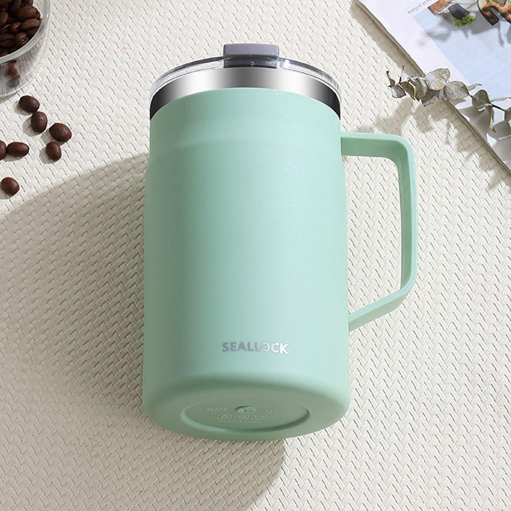 with Lid Water Cup 304 Stainless Steel Drinkware Household Coffee Mug