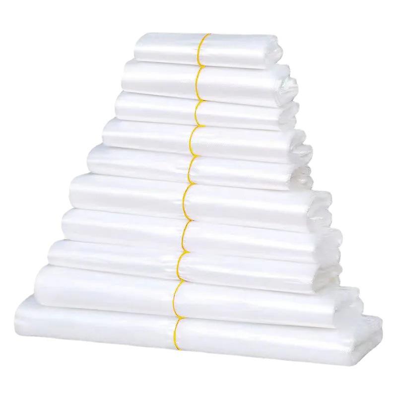 Clear Disposable White Food Packaging Bag