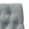 Upholstered Headboard Light Grey 75 cm Solid Pine Wood