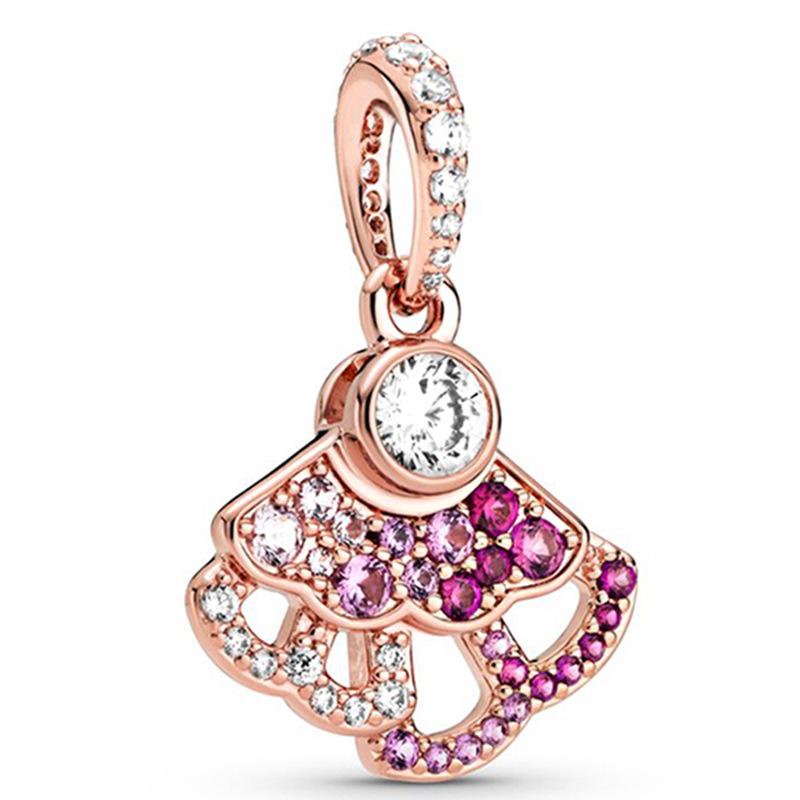 European Style DIY Charm Beads for Jewelry Making, Gold Plated CZ Heart Animal Dangle Charms, Pandora Compatible Bracelet Necklace Accessories