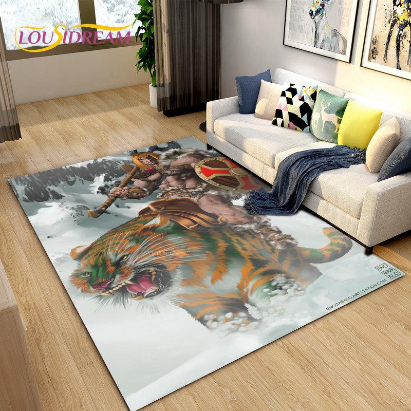 He Man and the Masters of the Universe Area Rug,Carpet Rug for Living Room Bedroom Sofa Doormat Decoration,Non-slip Floor Mat