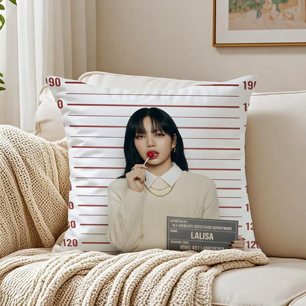singer powerful LLLisa Cushion Cover Pillowcase Antidustmite living Room Sofa Decor Cushion Room