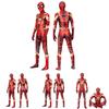 Косплей-костюм Marvel Стальной Человек-паук, наряд на все тело с капюшоном