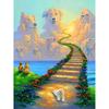 5D DIY Diamond Painting Ladder Scenery Diamond Embroidery Dogs Full Cross Stitch Home Decor