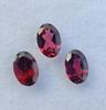 Лот из 3 камней размером 5x3 мм, овальной огранки, рубеллит, калиброванный, рубиновый, 1,35 карата, для изготовления ювелирных изделий.