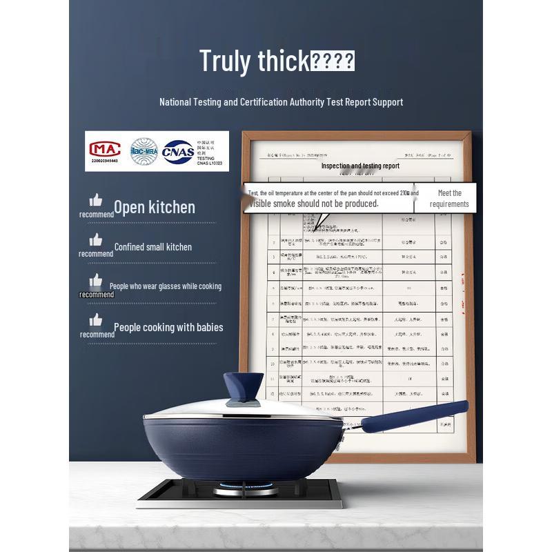 COOKER KING Valley Deep Blue Non-stick Wok