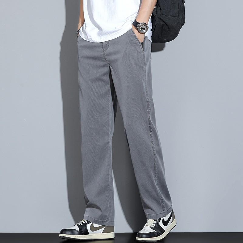 Мужские облегающие эластичные брюки широкого кроя: Молодежные повседневные модели осень/зима