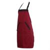 With Apron Apron Halterneck Unisex 2 Pockets Chef Waiter Kitchen Cook Tool Hair Cutting Styling Wrap Cloth Tools Kitchen Apron