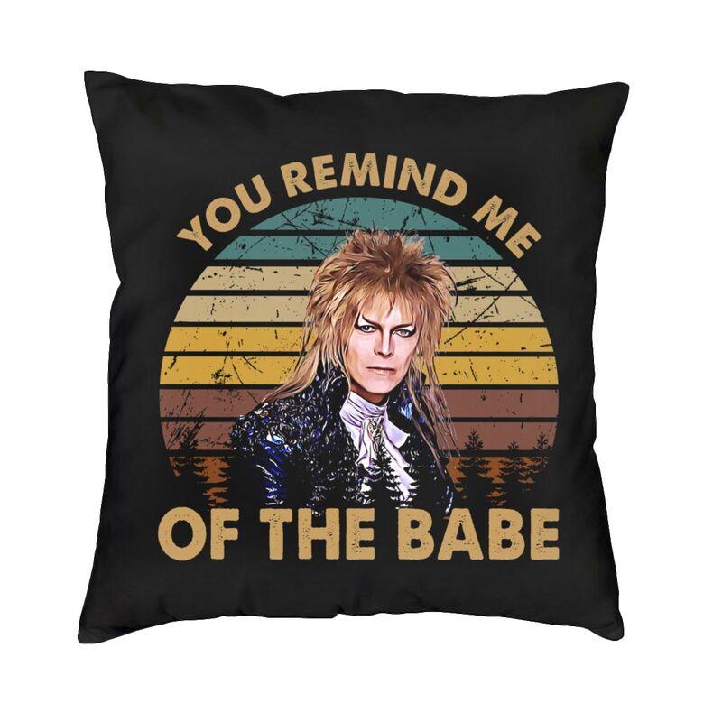 Labyrinth Movie Cushion Cover x Soft Horror Adventure Movie Throw Pillow Case for Sofa Car Square Pillowcase Decoration