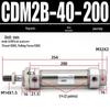 Миниатюрный пневматический цилиндр из нержавеющей стали CDM2B20/25/32/40*100X25-50-75-125-200