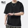 Мужская футболка Baleno S&K с коротким рукавом, имитация двух предметов