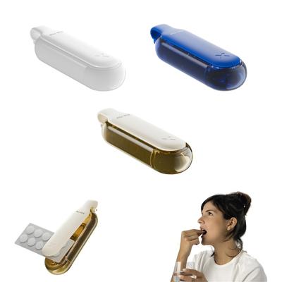 Портативный органайзер, ящик для хранения с четырьмя отделениями, удобный для путешествий дозатор лекарств для пожилых людей