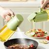 Spray Pouring Dual-purpose Glass Oil Pot Spray Oil Pot Household Kitchen with Lock Leak-proof Oil Vinegar Seasoning Bottle