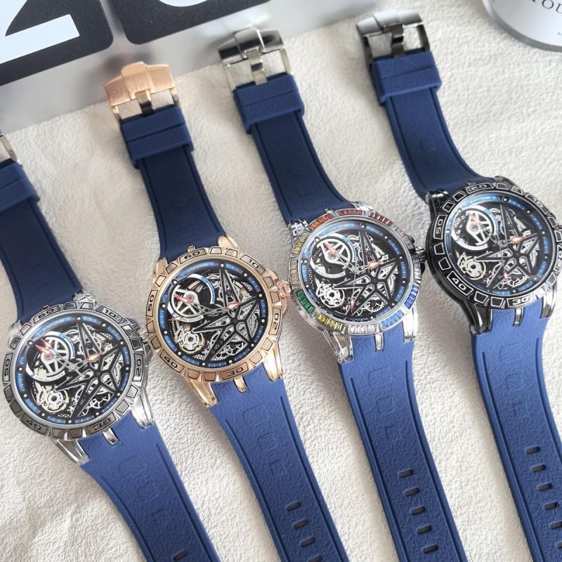 Couple Quartz Sports Watch Hollow Design Luminous Waterproof Silicone Strap Wristwatch Daily Wear