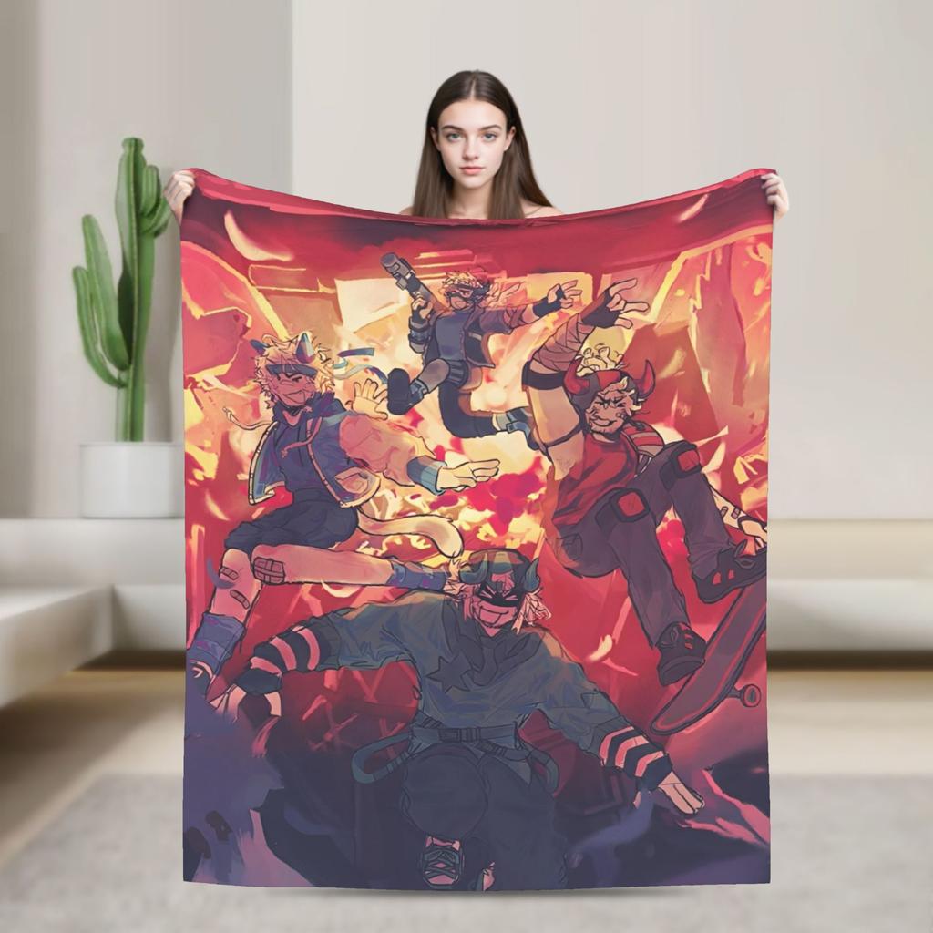 Плед Elliot and John Doe Forsaken Blanket, пушистый плед для летнего использования с кондиционером, портативный, мягкий и теплый, для кровати.