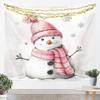 Рождественский гобелен Дед Мороз Снежинка Новогодний фон Настенное украшение Камин Носки Подарки Подвесная ткань