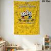 Name Custom Cuphead Wall Tapestry Aesthetic Wall Hanging Printed Fabric Blanket Decorative Tapestries for Bedroom Living Room Home Decor