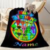 Happy Birthday Celebration Blanket Comfortable Perfect for Picnics Chair Sofa for All Occasions Warmthful Decor Gifts For Family Or Friends