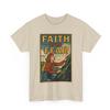 Faith Over Fear T-Shirt: Retro Comic Style Inspirational Tee