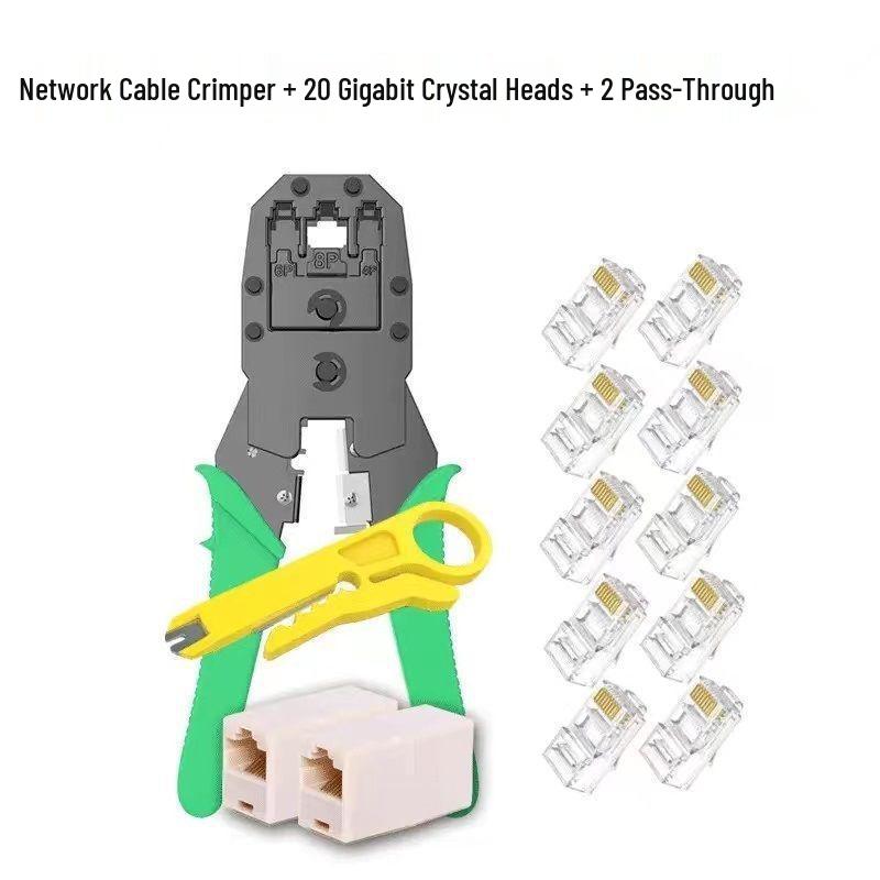 Professional Multifunctional Network Cable Crimper & Tester Set for Cat 5/6