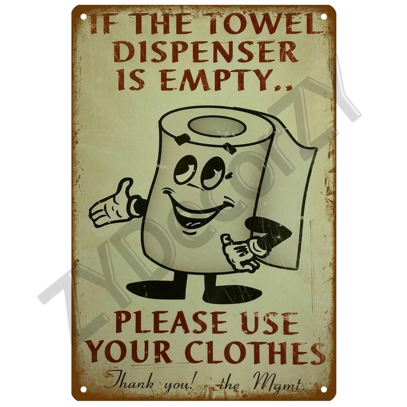 WC туалетная жестяная вывеска плакат винтажные настенные постеры металлический знак декоративная настенная тарелка кухонная табличка металлический винтажный декор аксессуары