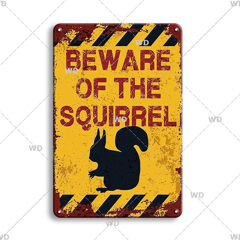 Предупреждение Опасность Металлические Знаки Остерегайтесь Животных Постер с Котом Винтажная Настенная Табличка Металлическая Тарелка Паб Бар Дом Живопись Декор для Мужской Пещеры