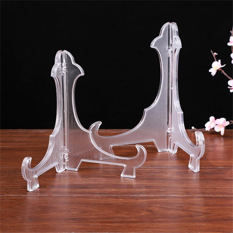 Label Holder Place Firmly Easy To Use Transparent Bracket Photo Frame Stand Adjustment Durable Acrylic Kitchen Tools Fold