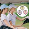 Magnetic Golf Ball Marker with Hat Clip Rustproof Corrosion Resistant Metal Flower-Shaped Golf Ball Marker Accessories