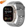 Новый силиконовый ремешок для Apple watch Ultra 2 ремешок 49 мм смарт-часы correa браслет дляiwatch Серии 9 8 7 6 SE ремешки 45 мм 44 42 мм