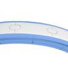 Smart Weighted Hula Hoop, Massage Hula Ring w/ 16 Detachable Knots, 360 degrees Auto-Rotating Ball, Digital Counter Light Blue
