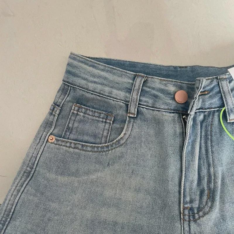 High Street Celebrity Pink Label Kichkina, nok shaklidagi ayollar uchun keng oyoqli, yuqori belli jinslar