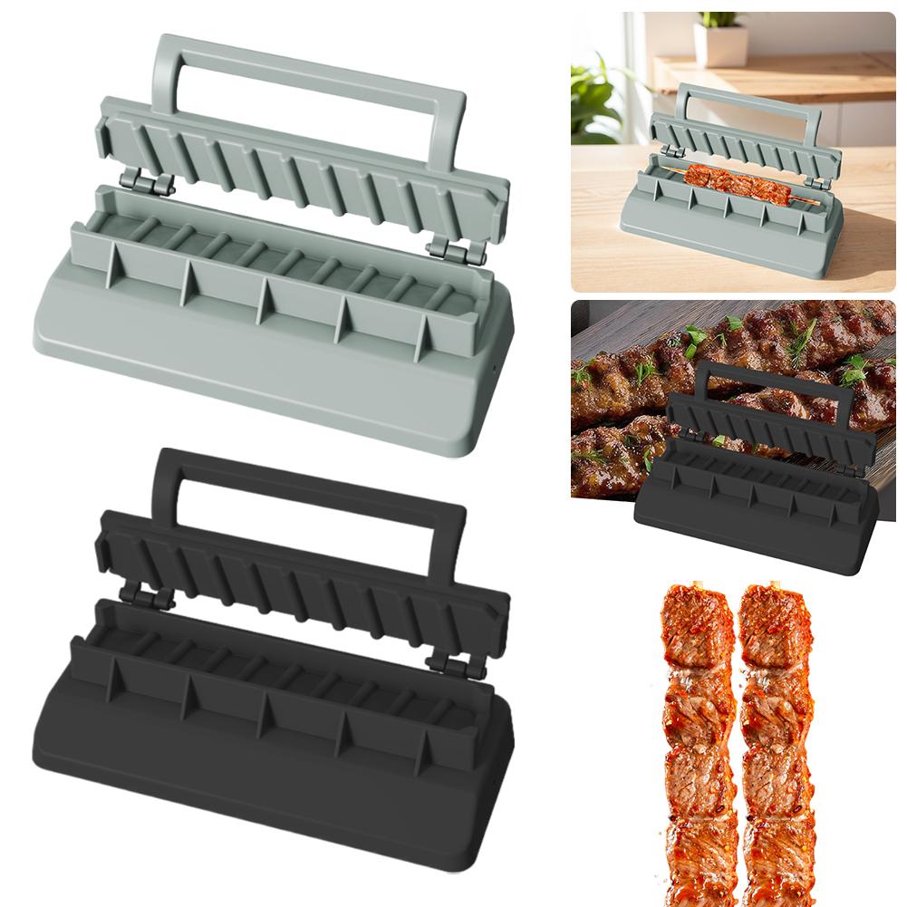 Barbecue Skewer Mold Kebab Press Maker Plastic Kebab Press Manual Kabob Mould Outdoor BBQ Tools for Traditional Turkish Kebabs