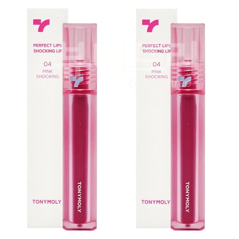 Tony Moly Идеальные Губы Шокирующая Помада 04 Розовый Шокирующий x 2