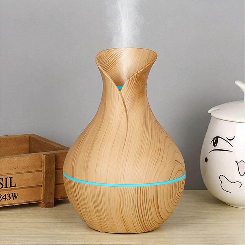 Wood Grain Essential Oil Diffuser Ultrasonic Mini Mist Maker Mist Air Purifier Bedroom Use