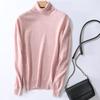 Women's High Neck Wool Sweater - 100% Pure Cashmere Knit, Autumn/Winter Style