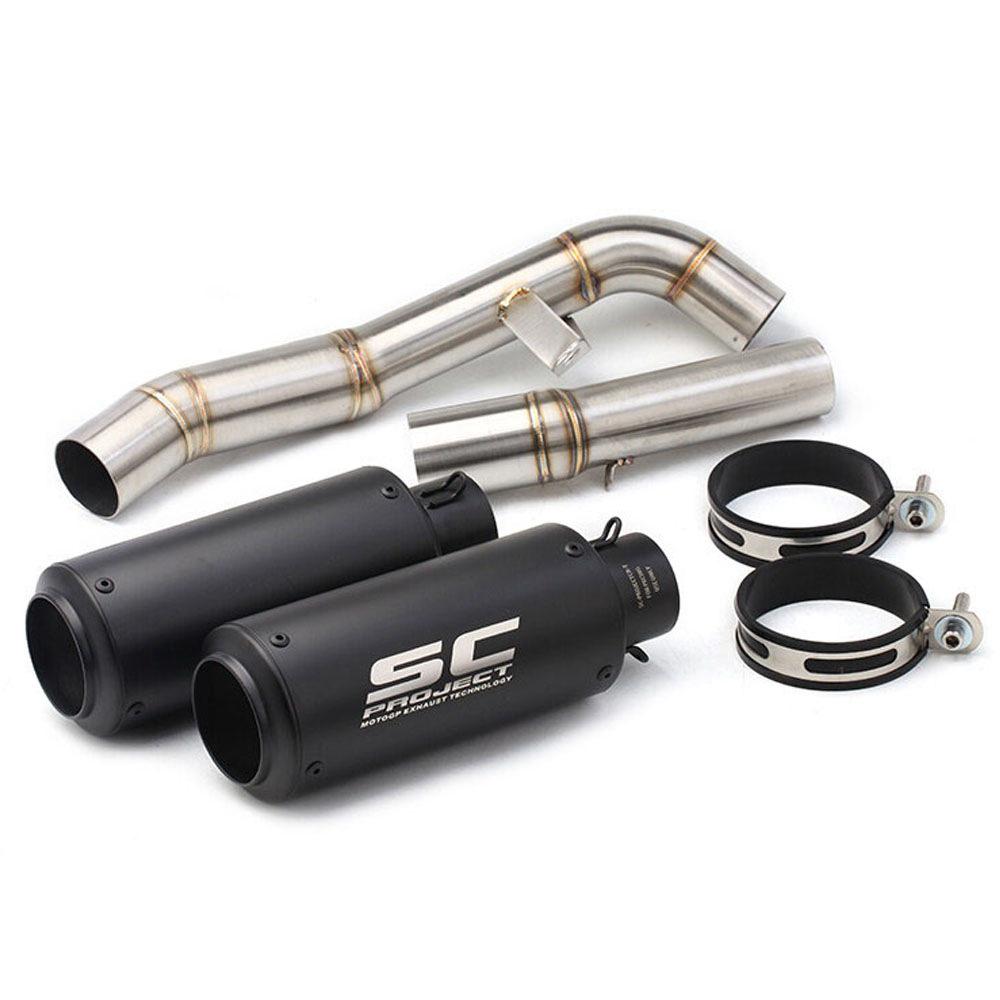 Kawasaki Z1000/Z1000SX/R/NINJA1000 Dual-Exhaust Mid-Pipe