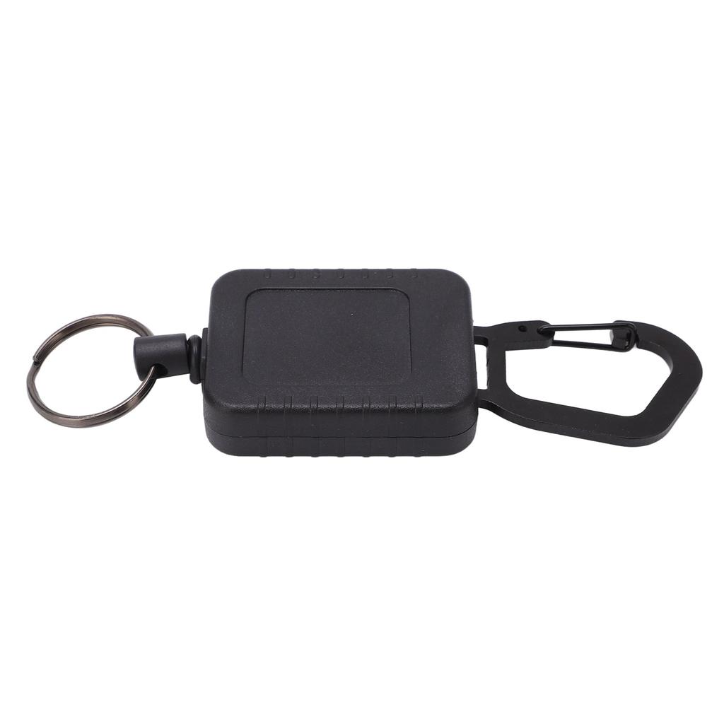 Выдвижной брелок для ключей, пластиковый значок, катушка, алюминиевый сплав, защита от кражи, защита от потери, портативный держатель для ключей