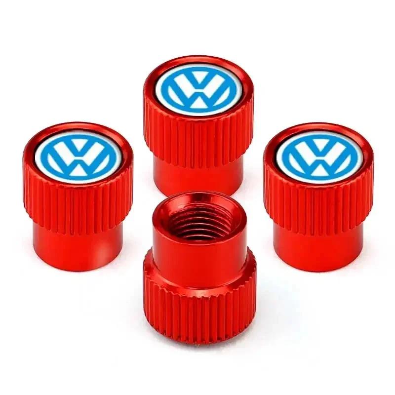 VW 2026 Hot 4pcs Car Wheel Tire Valve Stem Caps for Volkswagen Golf GTI Passat Jetta Touareg Tiguan Polo Bora Scirocco Sharan Sa zg0