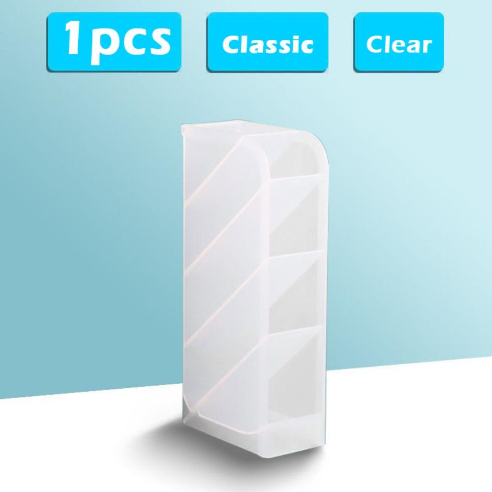 Plastic Pen Holder Large Capacity Stationery Display Stand Simple Pen Bucket Gift