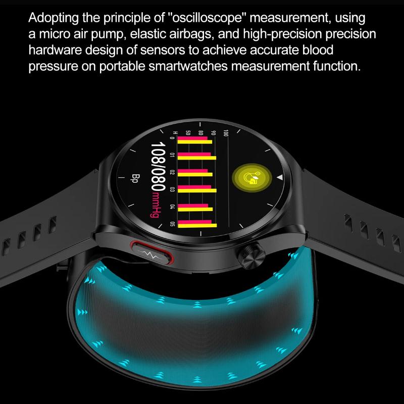 2025 Новые умные часы Тонометр с воздушным насосом Пульс Термометр Наручный ремешок с подушкой безопасности Напоминание о звонках Часы для здоровья Для huawei