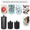 3Pcs Qtips Holder Bathroom Container Organizer Cotton Ball Swabs Dispenser Clear Apothecary Jar Set for Storage Box