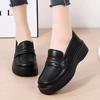 2025 новые весенне-осенние туфли из маленькой кожи в британском стиле, одинарные туфли, женские лоферы на плоской подошве, универсальные черные рабочие туфли, на одном педале