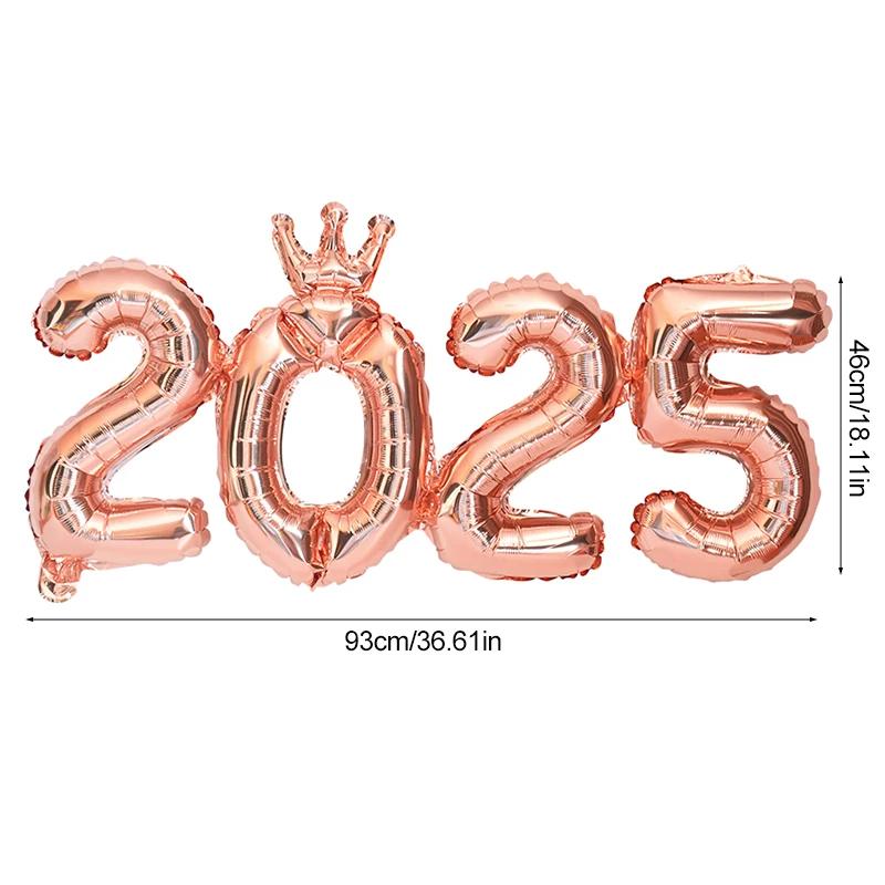 2026 Number Foil Balloons for Happy New Year Eve Party Decoration Photo Booth Props Supplies Christmas Home Decor Navidad 2026