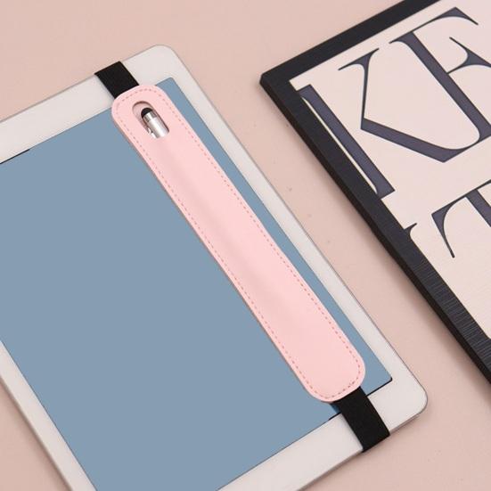 Чехол для стилуса из гладкой искусственной кожи, прочная строчка, эластичная лента, легкий, портативный, защитный держатель для стилуса, карман-рукав для хранения ручки в блокноте